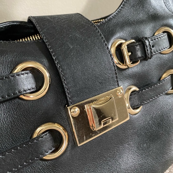 Authentic Jimmy Choo large black shoulder bag - Picture 2 of 7
